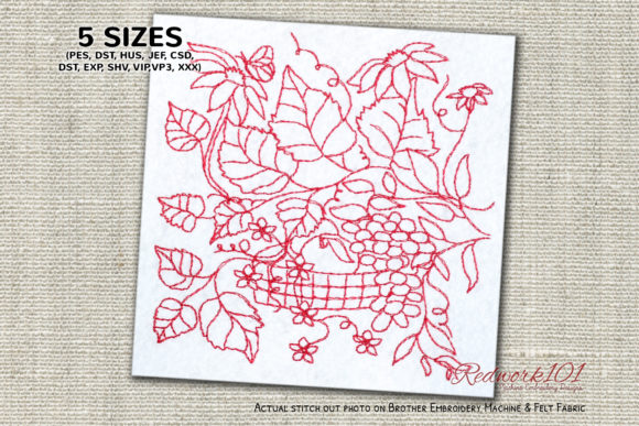 Fruits Basket with Flowers: A Holiday Embroidery Review