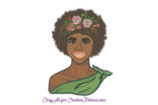Review: African American Woman with Flowers Design