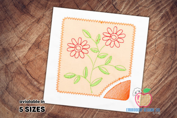 Review: Flowers Blooming on Plant Applique Design
